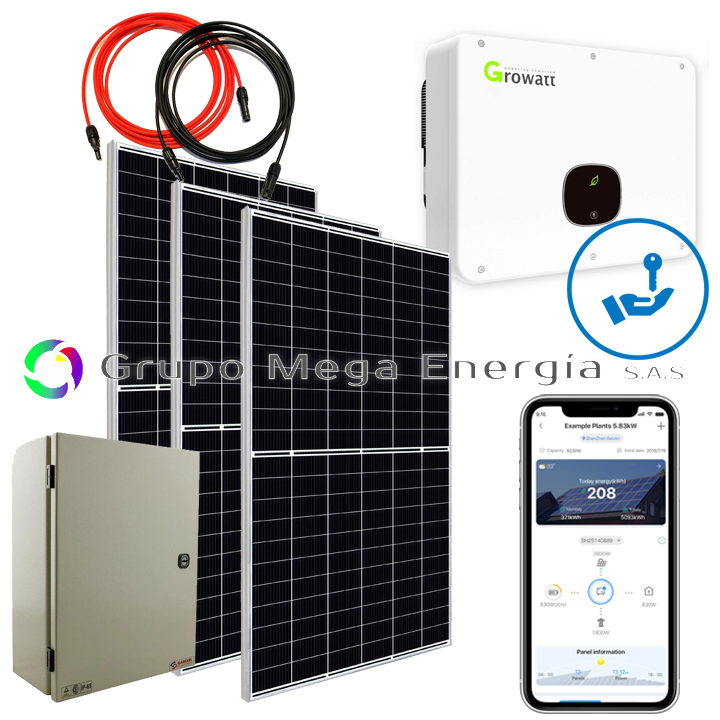 Kit Solar 2400w Inteligente Paneles 270 Para Casa Energia 2s